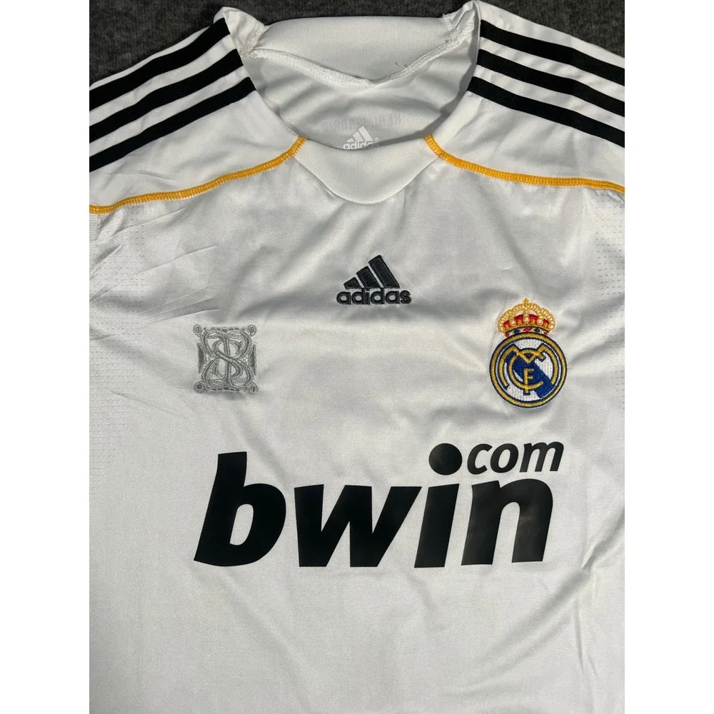 Adidas 2009-2010 Real Madrid Cristiano Ronaldo #9 Home Jersey Long Sleeve Medium
